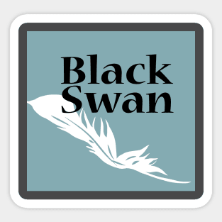 black swan simple fanart Sticker